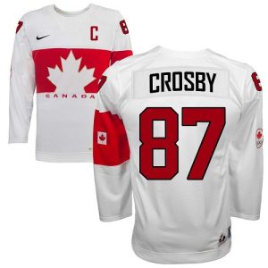 Olympic Hockey Kanada Team #87 Sidney Crosby Authentic Valkoinen Koti 2014